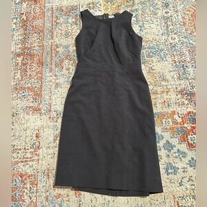 JCrew black sleeveless sheath dress